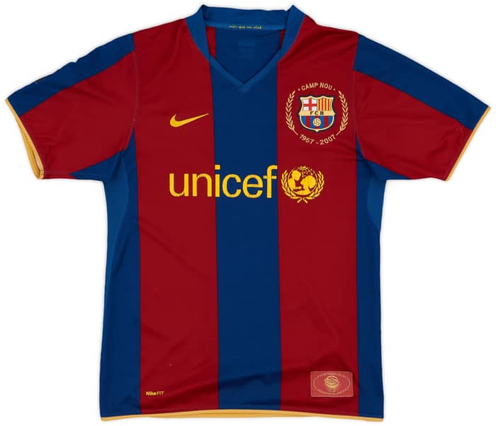 2007-08 Barcelona Home Shirt Messi #19 - 5/10 - (S)