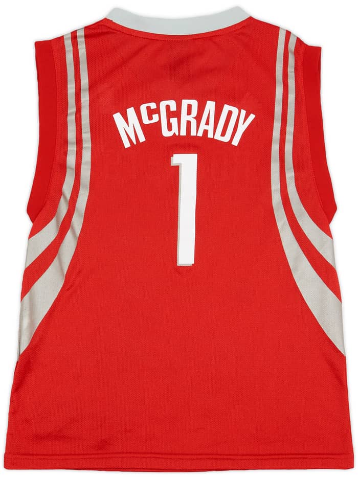 2006-10 Houston Rockets McGrady #1 adidas Away Jersey - 9/10 - (L.Boys)
