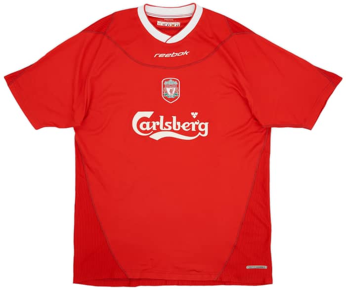 2002-04 Liverpool Home Shirt Gerrard #17 - 6/10 - (L)