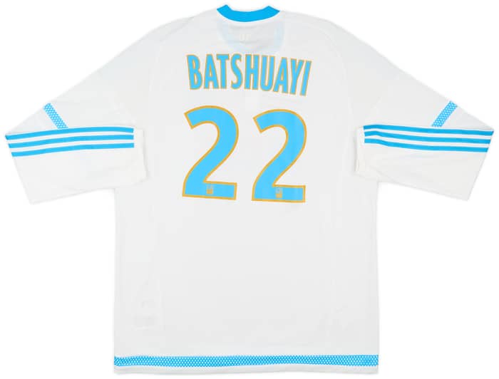 2015-16 Olympique Marseille Player Issue Home L/S Shirt Batshuayi #22 - 8/10 - (XL)