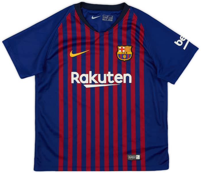 2018-19 Barcelona Home Shirt - 8/10 - (5-6 Years)