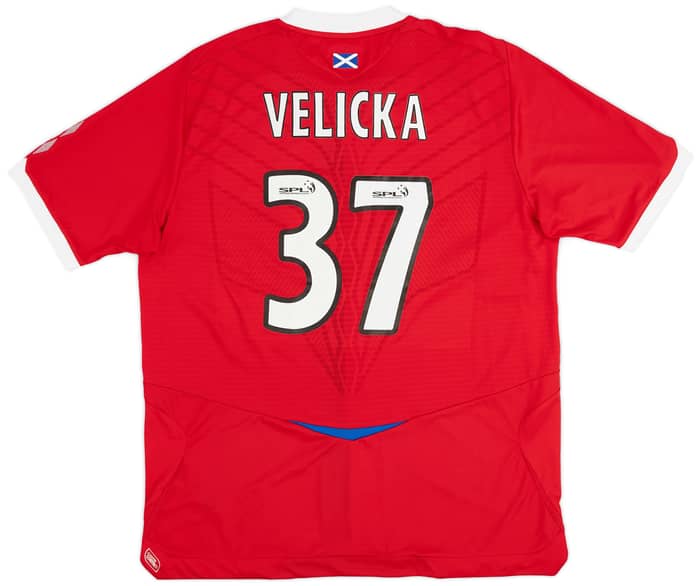 2008-09 Rangers Third Shirt Velicka #37 - 8/10 - (XL)