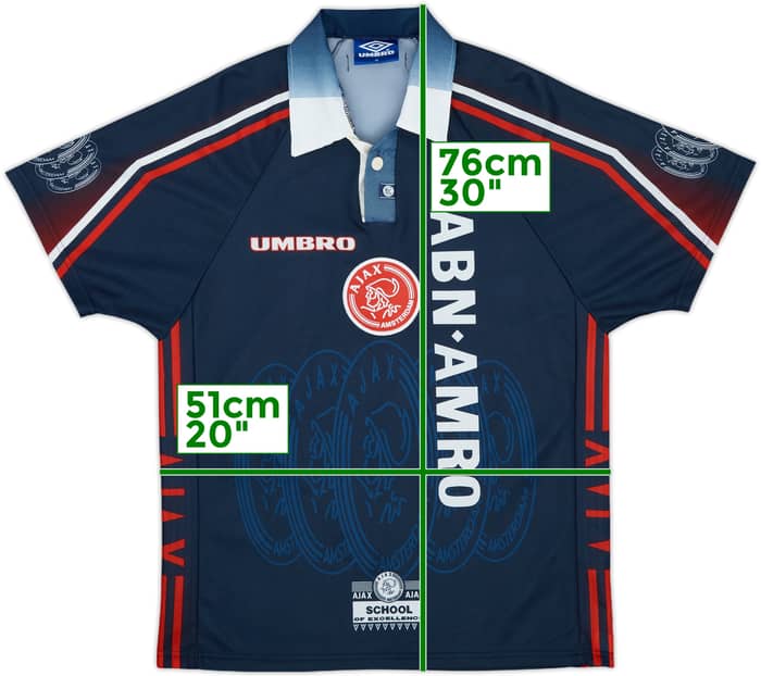 1997-98 Ajax Away Shirt F.De Boer #4 - 9/10 - (M)