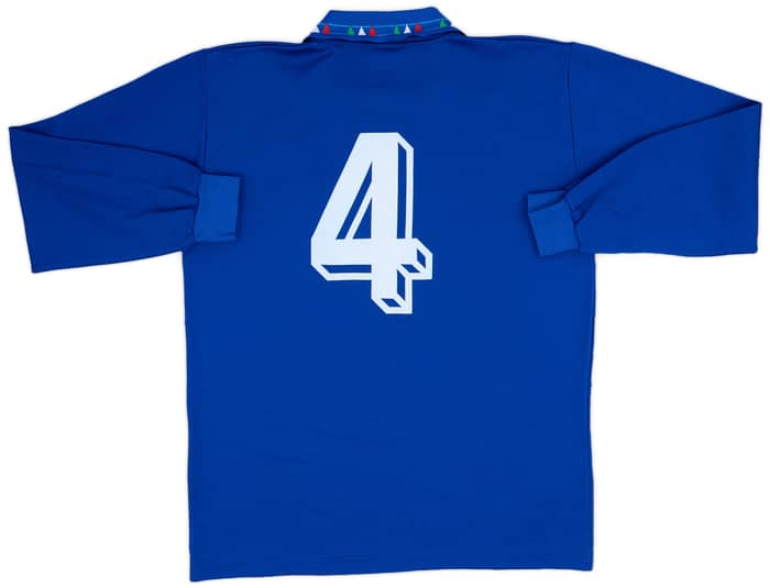 1992-93 Italy Home L/S Shirt #4 - 9/10 - (L)