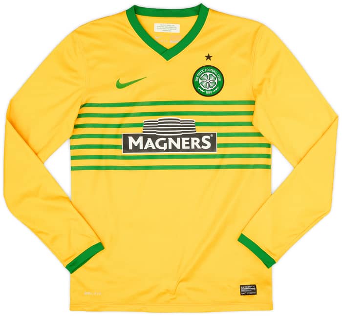 2013-14 Celtic Away L/S Shirt Virgil #5 - 9/10 - (S)