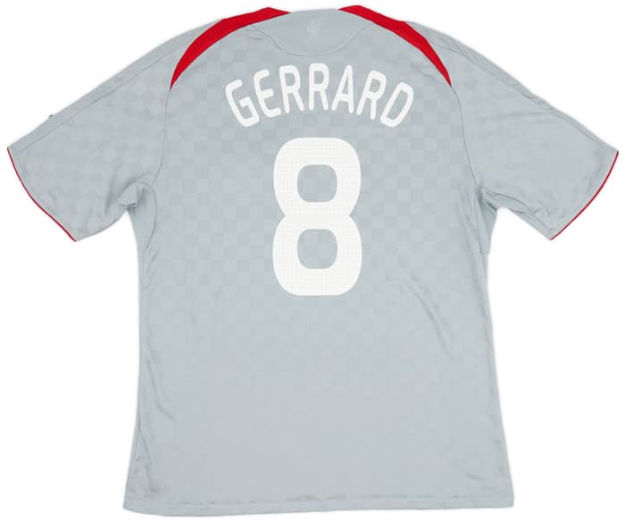 2008-09 Liverpool Away Shirt Gerrard #8 - 5/10 - (XL)