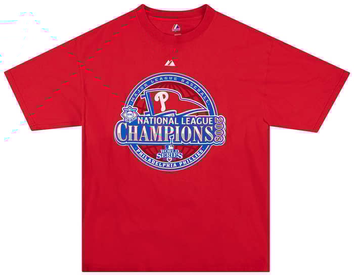 2008 Philadelphia Phillies National League Champions Majestic Tee XL