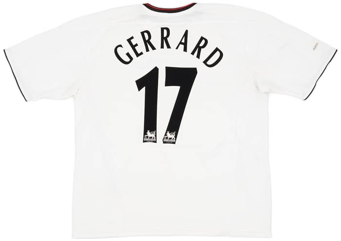 2003-04 Liverpool Away Shirt Gerrard #17 - 6/10 - (XXL)