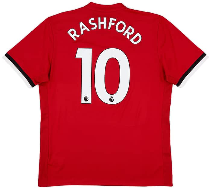 2017-18 Manchester United Home Shirt Rashford #10 - 7/10 - (L)