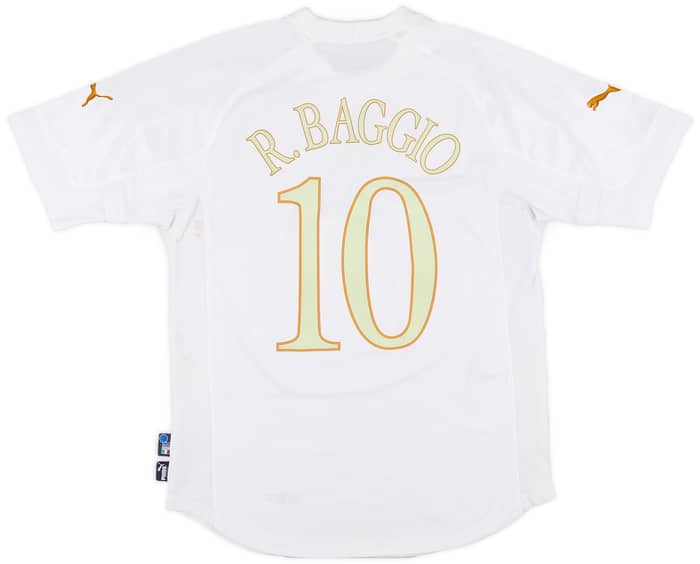 2004-06 Italy Away Shirt Baggio #10 - 6/10 - (M)