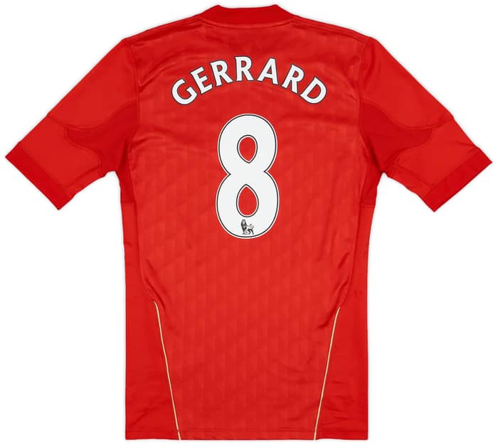 2010-12 Liverpool Player Issue TechFit Home Shirt Gerrard #8 - 9/10 - (L)