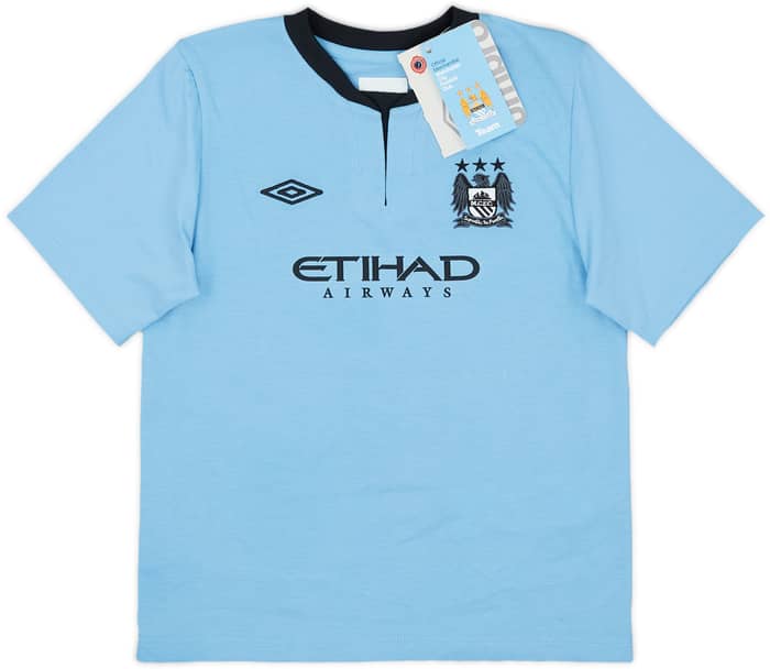 2012-13 Manchester City Home Full Kit Kompany #4 (S.Boys)