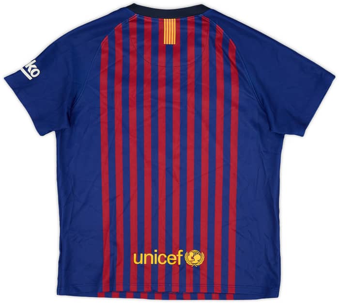 2018-19 Barcelona Home Shirt - 9/10 - (7-8 Years)