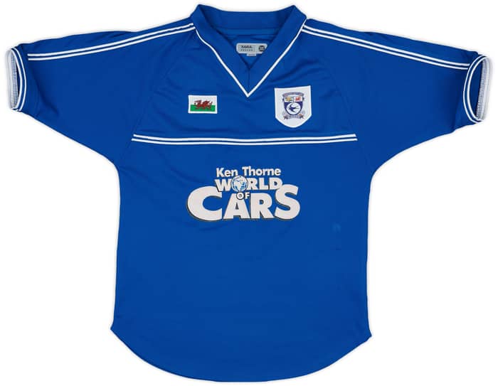 2001-02 Cardiff Home Shirt - 7/10 - (XL.Boys)