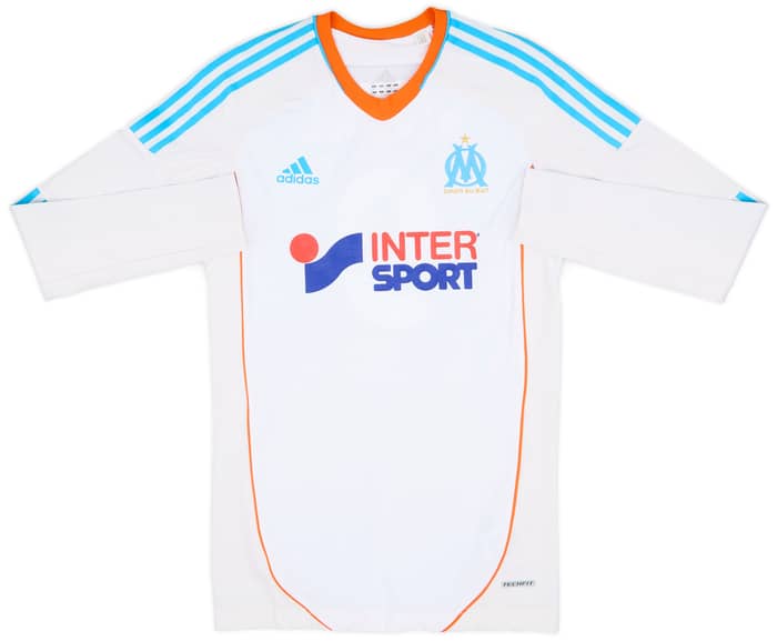 2012-13 Olympique Marseille Player Issue TechFit Home L/S Shirt Gignac #9 - 10/10 - (S)