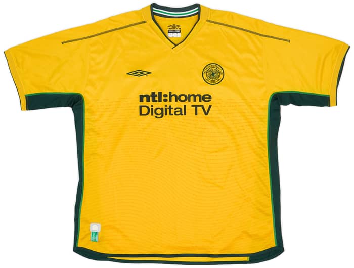 2002-03 Celtic Away Shirt Larsson #7 - 9/10 - (XXL)