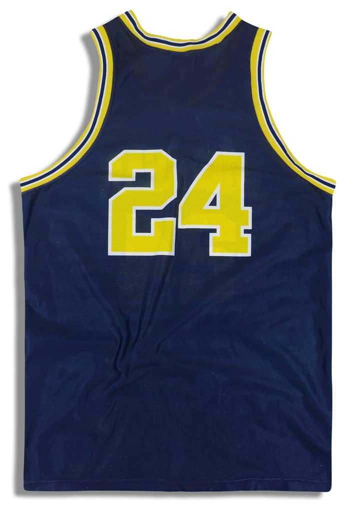 1991-95 Michigan Wolverines King #24 Nike Jersey (Away) L