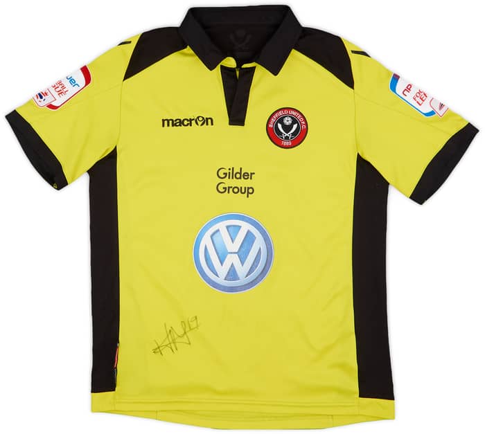 2011-12 Sheffield United Signed Away Shirt Lowton #2 - 6/10 - (L.Boys)
