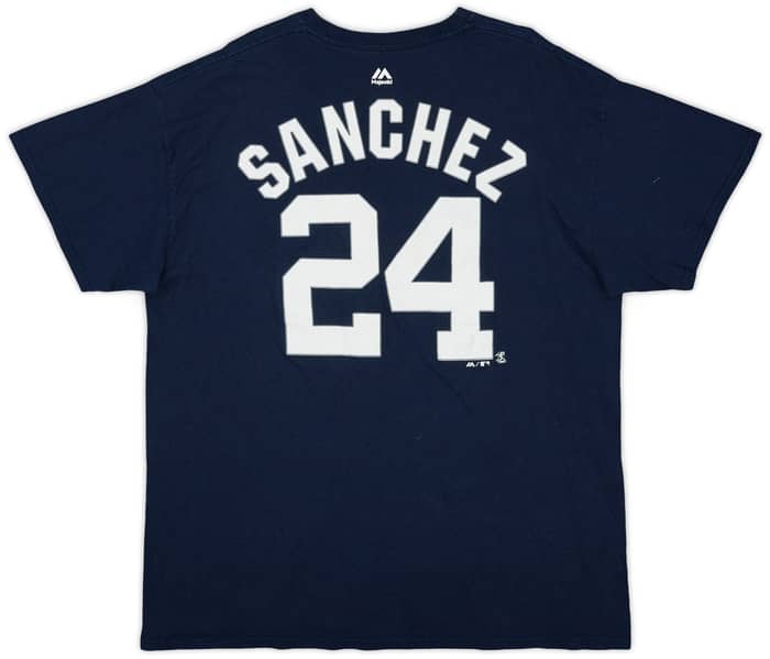 2015-19 New York Yankees Sanchez #24 Majestic Tee - 6/10 - (XL)