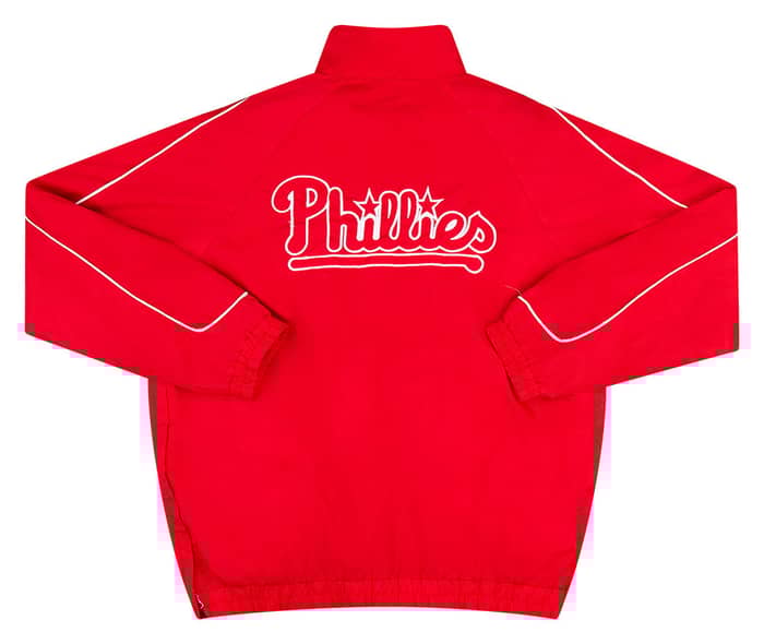 2000s Philadelphia Phillies MLB 1/4 Zip Windbreaker Jacket XXL