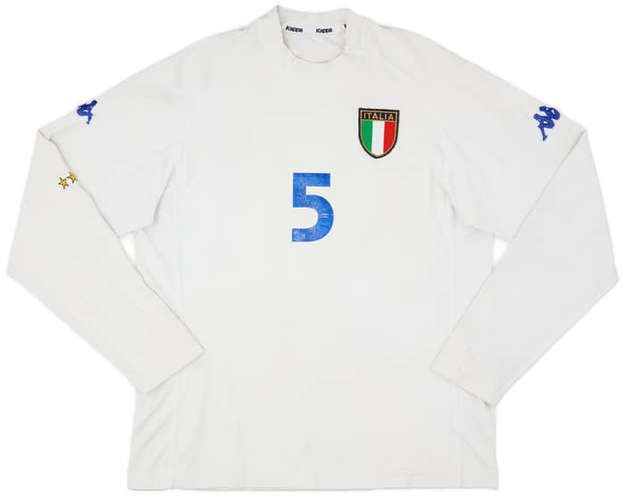 2000-01 Italy Away L/S Shirt #5 - 5/10 - (L)