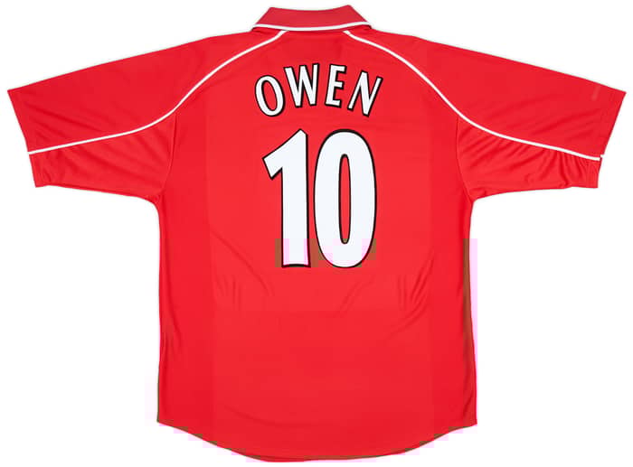 2000-02 Liverpool Home Shirt Owen #10 - 7/10 - (L)