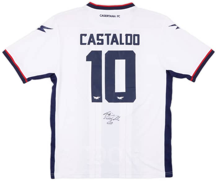 2019-20 Casertana Away Shirt Castaldo #10 - 8/10 - (XL)