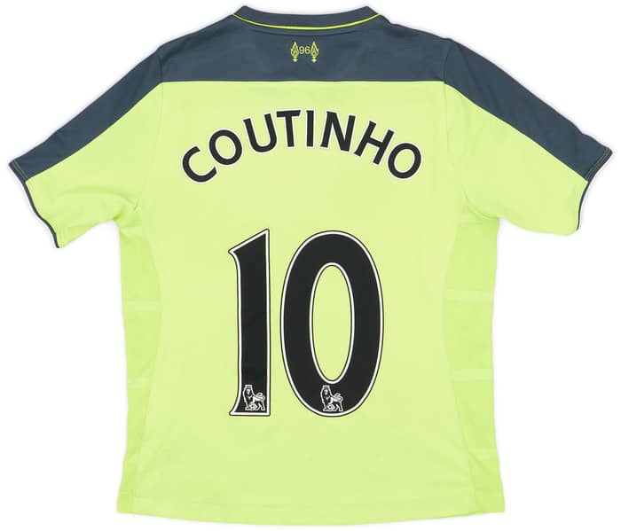 2016-17 Liverpool Third Shirt Coutinho #10 - 7/10 - (L.Boys)