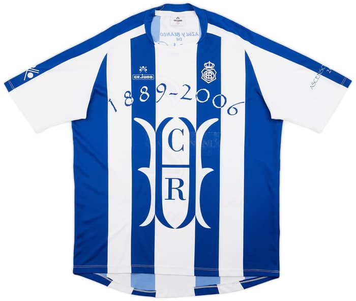 2005-06 Recreativo Huelva Special Promotion 'Ascenso 1º Divison' Home Shirt Pasion #12 - 7/10 - (XL)