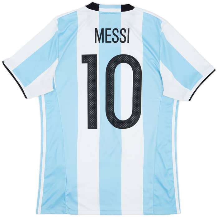 2016-17 Argentina Home Shirt Messi #10 - 6/10 - (M)