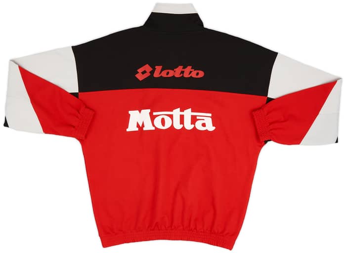 1993-94 AC Milan Lotto 1/4 Zip Training Top - 9/10 - (S)