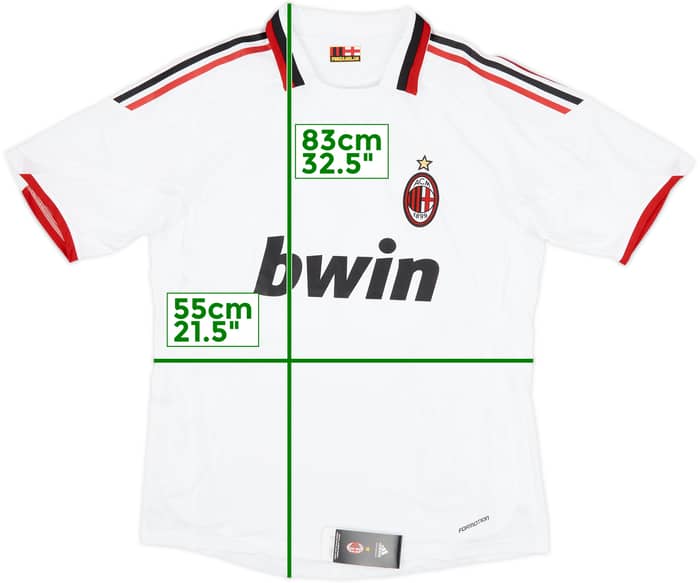 2009-10 AC Milan Player Issue Away Shirt Beckham #23 (XL)