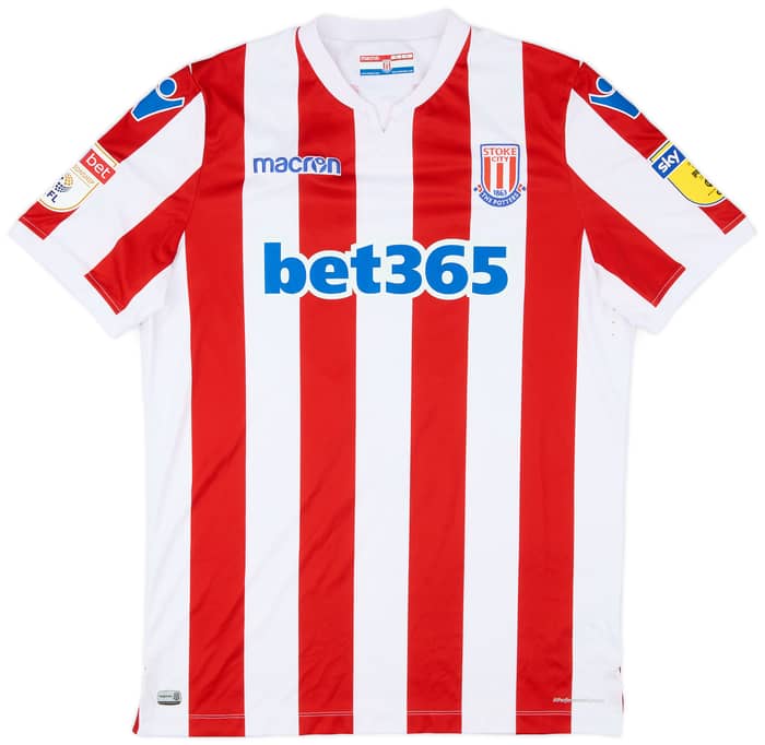 2018-19 Stoke City Match Issue Home Shirt Williams #5