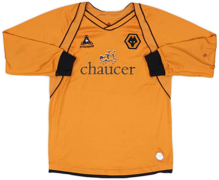 2006-08 Wolves Home L/S Shirt - 5/10 - (XL.Boys)