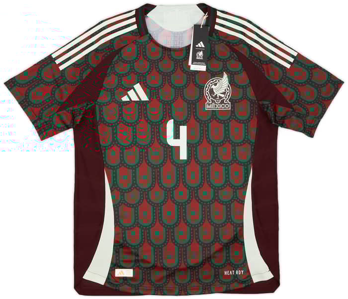 2024-25 Mexico Authentic Home Shirt E.Alvarez #4