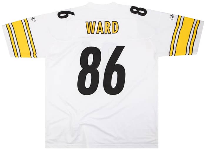 2008-11 Pittsburgh Steelers Ward #86 Reebok Premier Jersey (Away) XXL