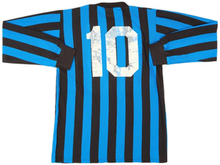 1986-88 Inter Milan Home L/S Shirt #10 - 5/10 - (L.Boys)