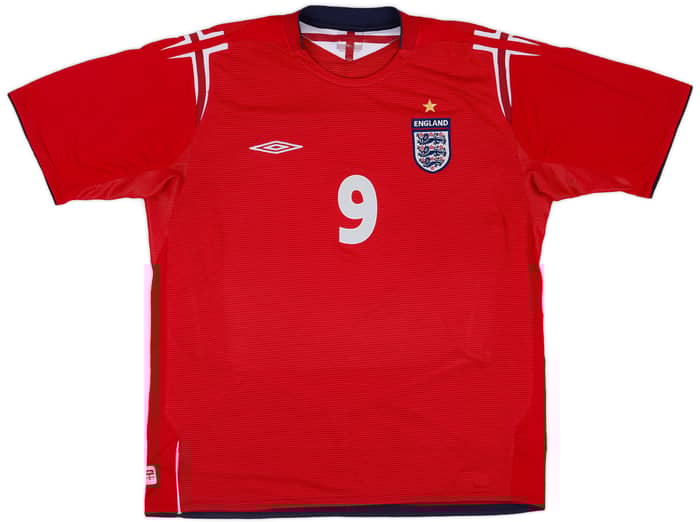 2004-06 England Away Shirt Rooney #9 - 8/10 - (XL)