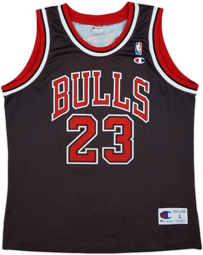 1997-98 Chicago Bulls Jordan #23 Champion Alternate Jersey - 6/10 - (L)