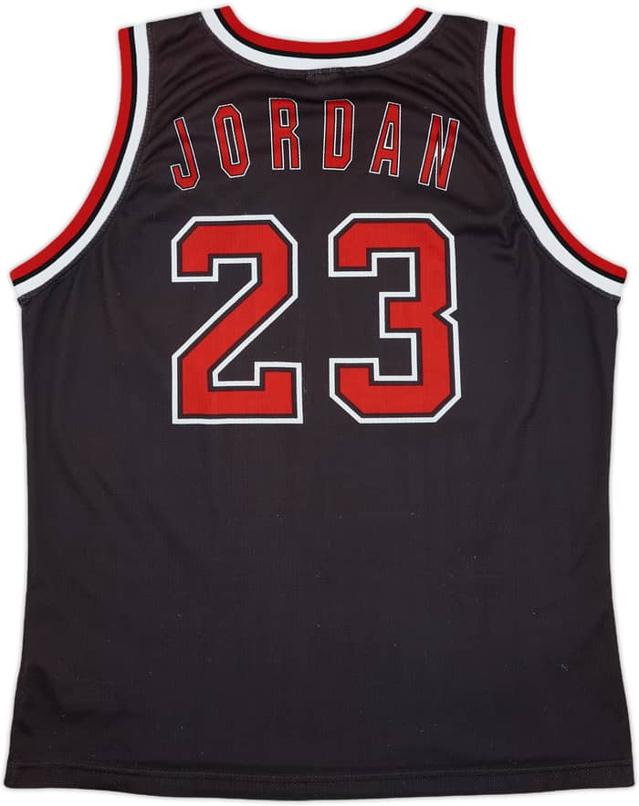 1997-98 Chicago Bulls Jordan #23 Champion Alternate Jersey - 6/10 - (L)