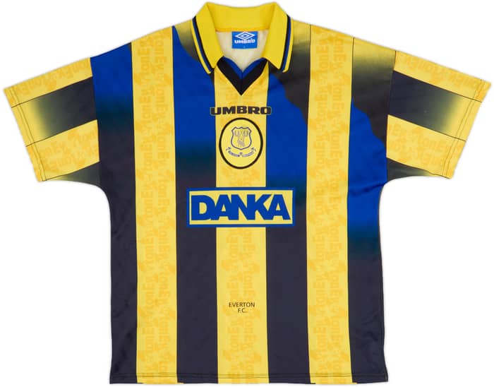 1996-98 Everton Away Shirt Ferguson #9 - 7/10 - (L)