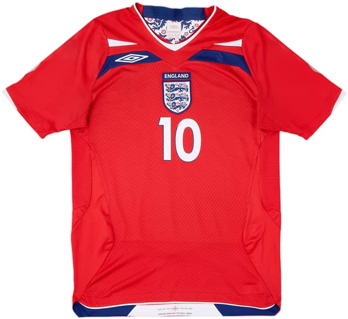 2008-10 England Away Shirt Rooney #10 - 5/10 - (M)