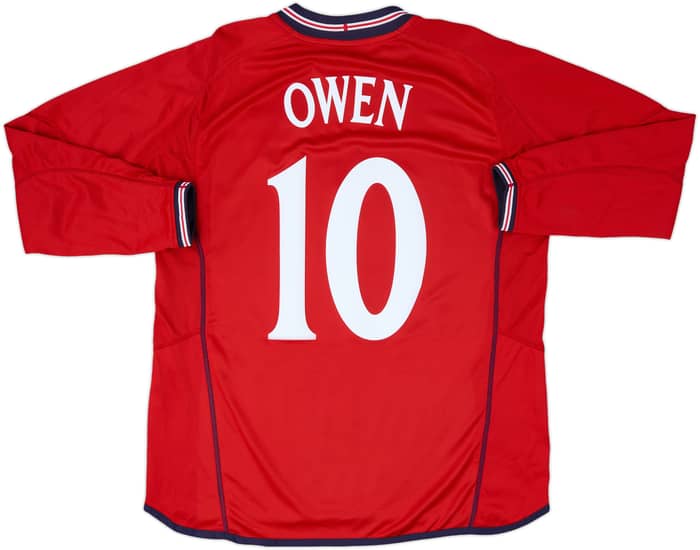 2002-04 England Away L/S Shirt Owen #10 - 9/10 - (L)