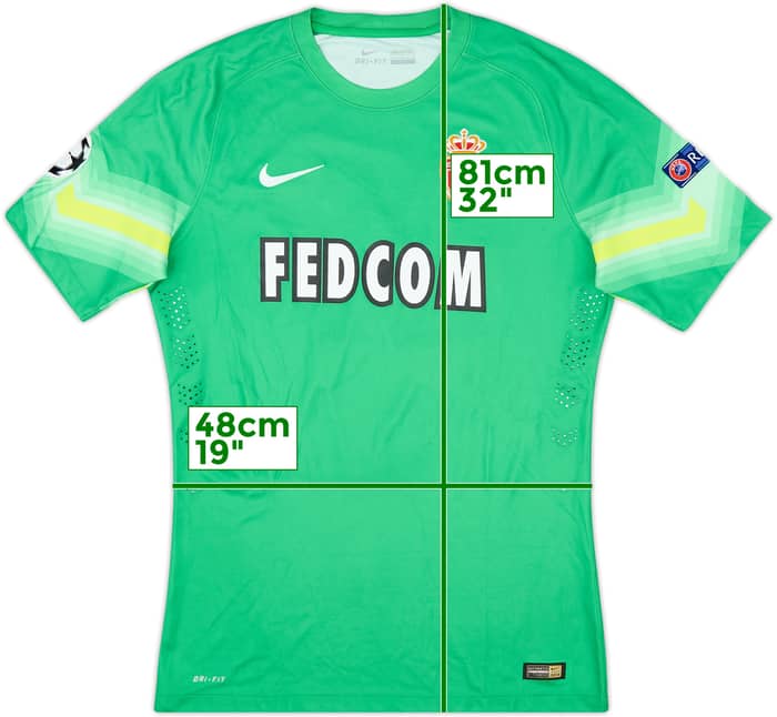2014-15 Monaco Match Issue Champions League GK Shirt Sy #30