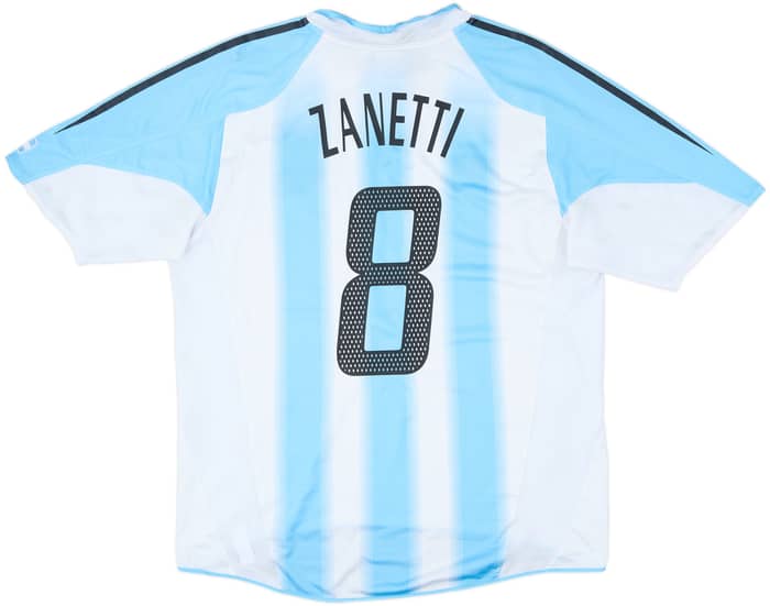 2004-05 Argentina Home Shirt Zanetti #8 - 4/10 - (L)