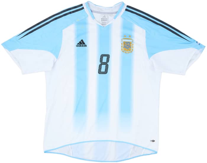 2004-05 Argentina Home Shirt Zanetti #8 - 4/10 - (L)