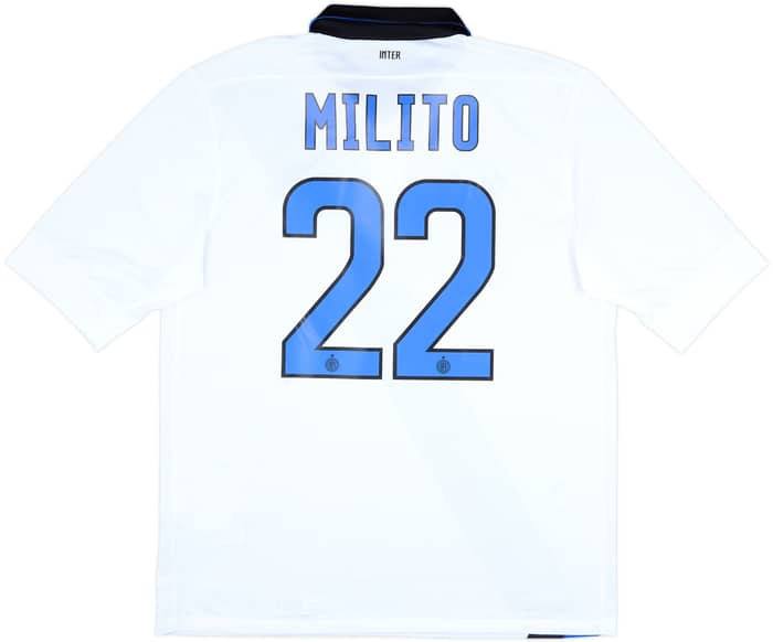 2011-12 Inter Milan Away Shirt Milito #22 - 10/10 - (L)