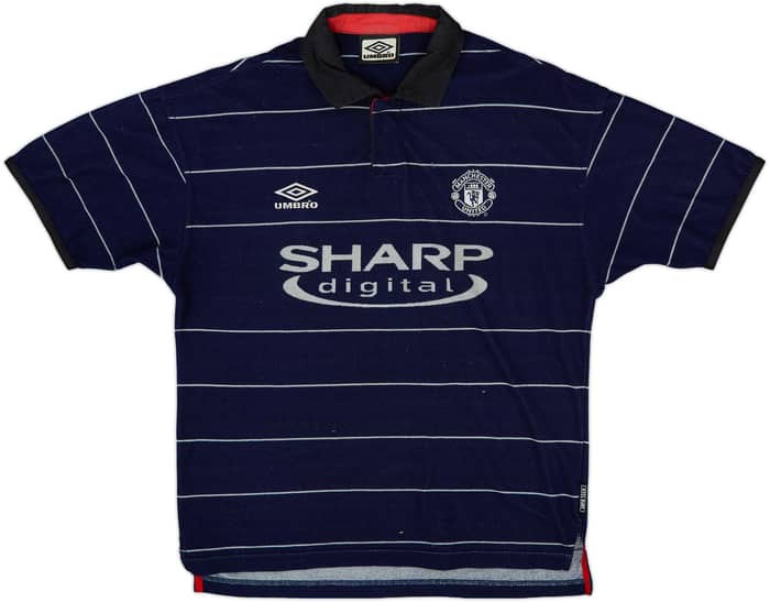 1999-00 Manchester United Away Shirt #7 - 6/10 - (M)