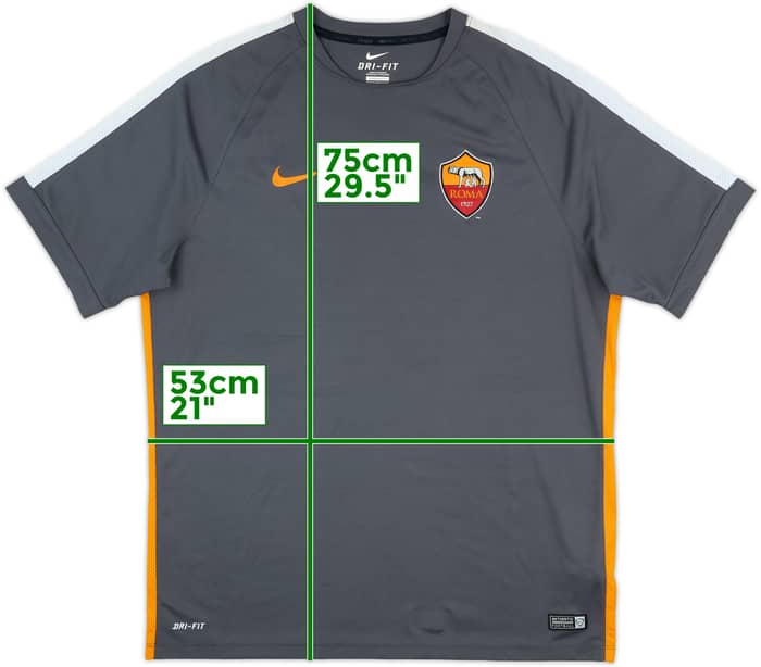 2015-16 Roma Nike Training Shirt - 9/10 - (XL)