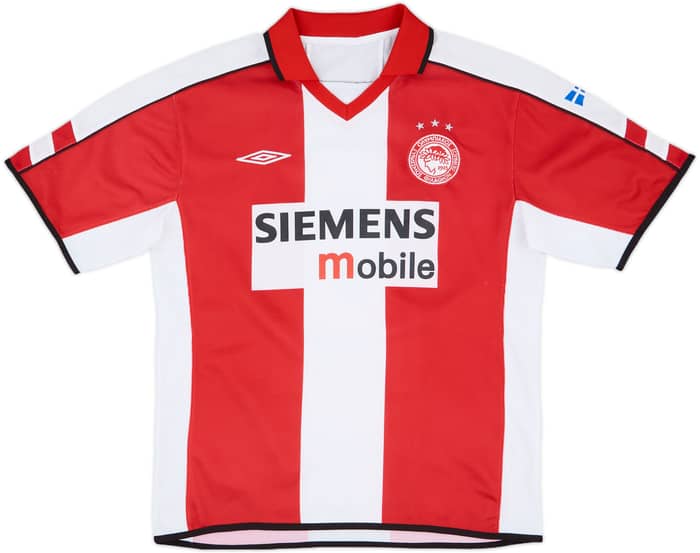 2003-04 Olympiakos Home Shirt Rivaldo #5 - 7/10 - (XL)